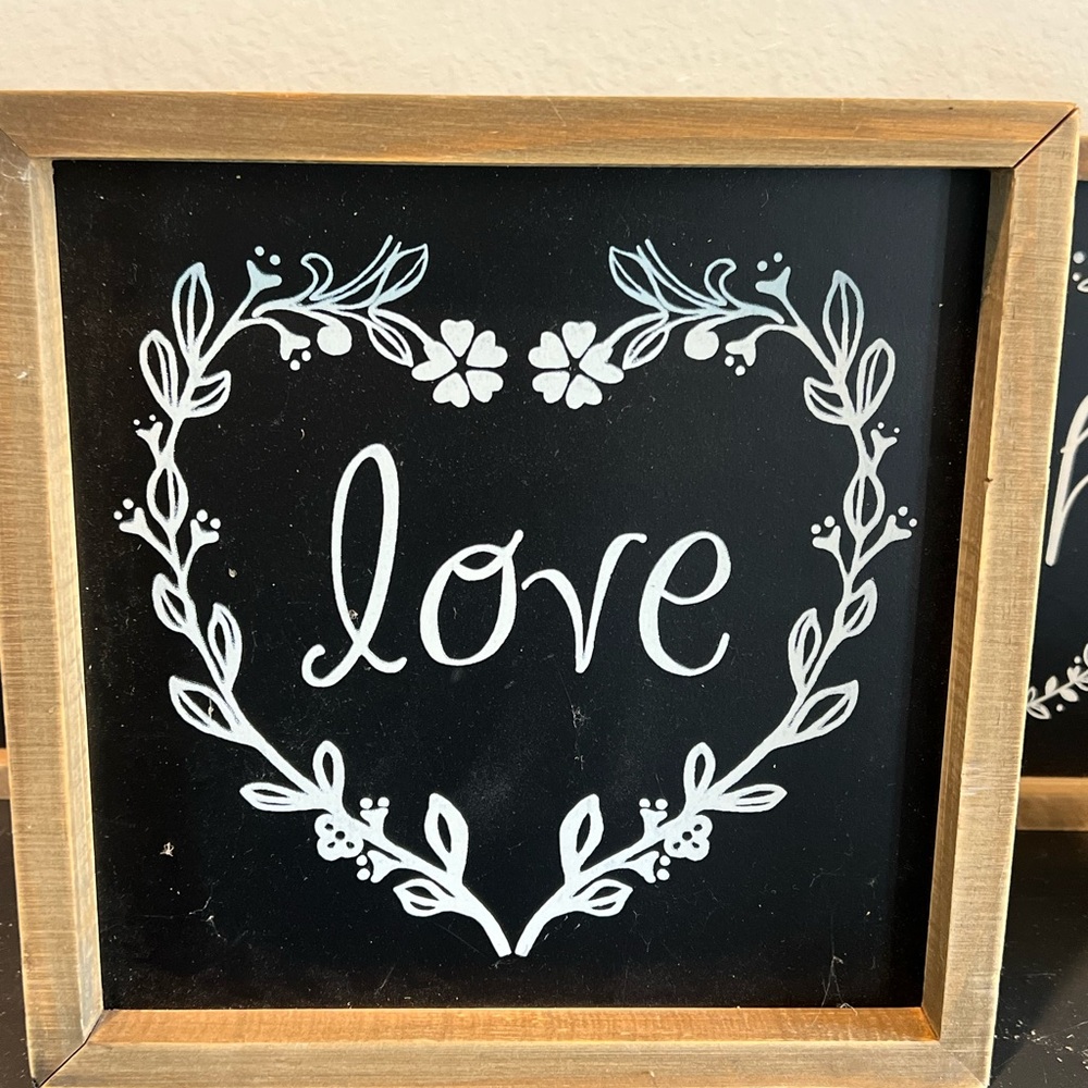 Faith Hope Love Wall Art 10x10